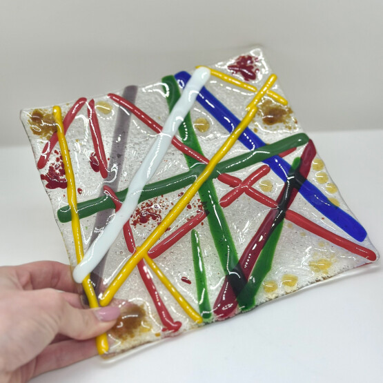 Мастер- класс фьюзинг "блюдо для сервировки" для двоих
