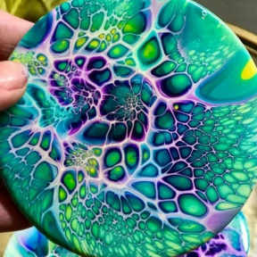 Мастер класс по жидкому акрилу "Fluid Art" 30 см для компании