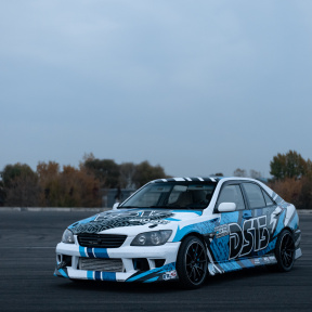 Дрифт на Lexus is300  (сезонность зима)