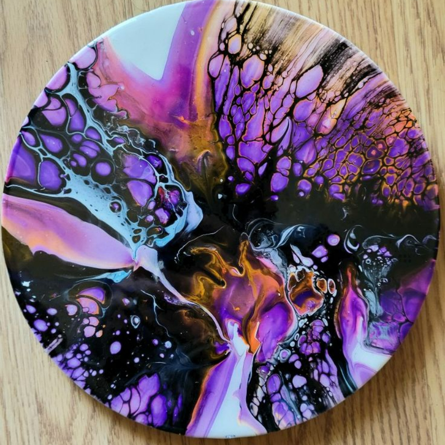 Мастер класс по жидкому акрилу "Fluid Art" 50 см