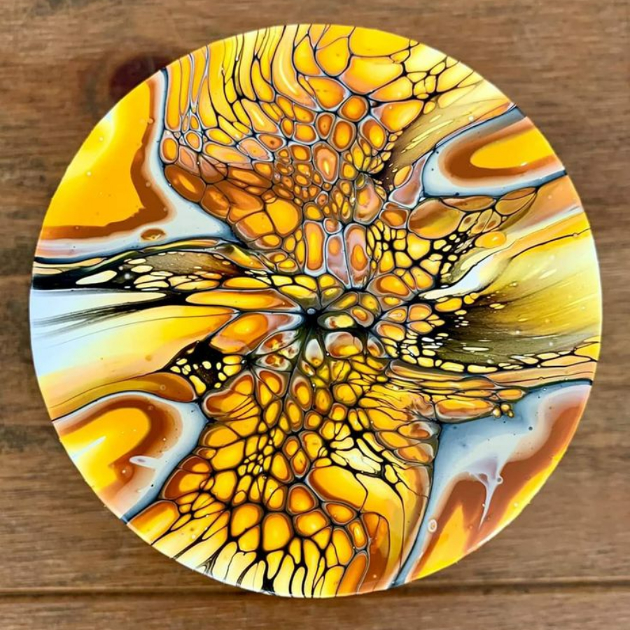 Мастер класс по жидкому акрилу "Fluid Art" 30 см