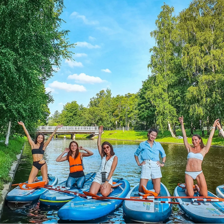 Прогулка на SUP по парковым островам Петербурга