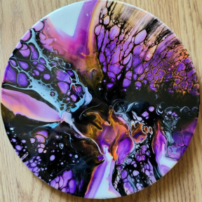 Мастер класс по жидкому акрилу "Fluid Art" 50 см для двоих
