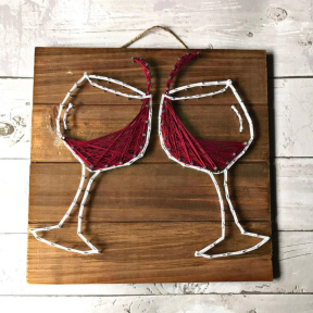 Индивидуальный мастер класс "Панно из ниток и гвоздей String-art"