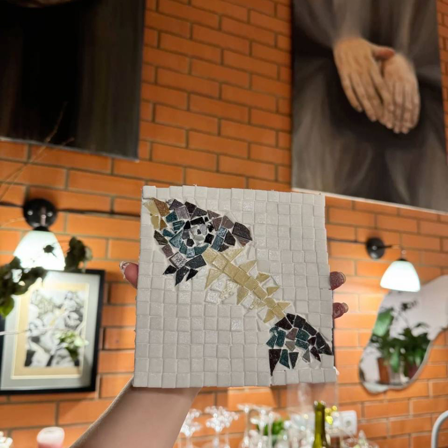 Мастер- класс «Картина-мозаика из смальты» для компании