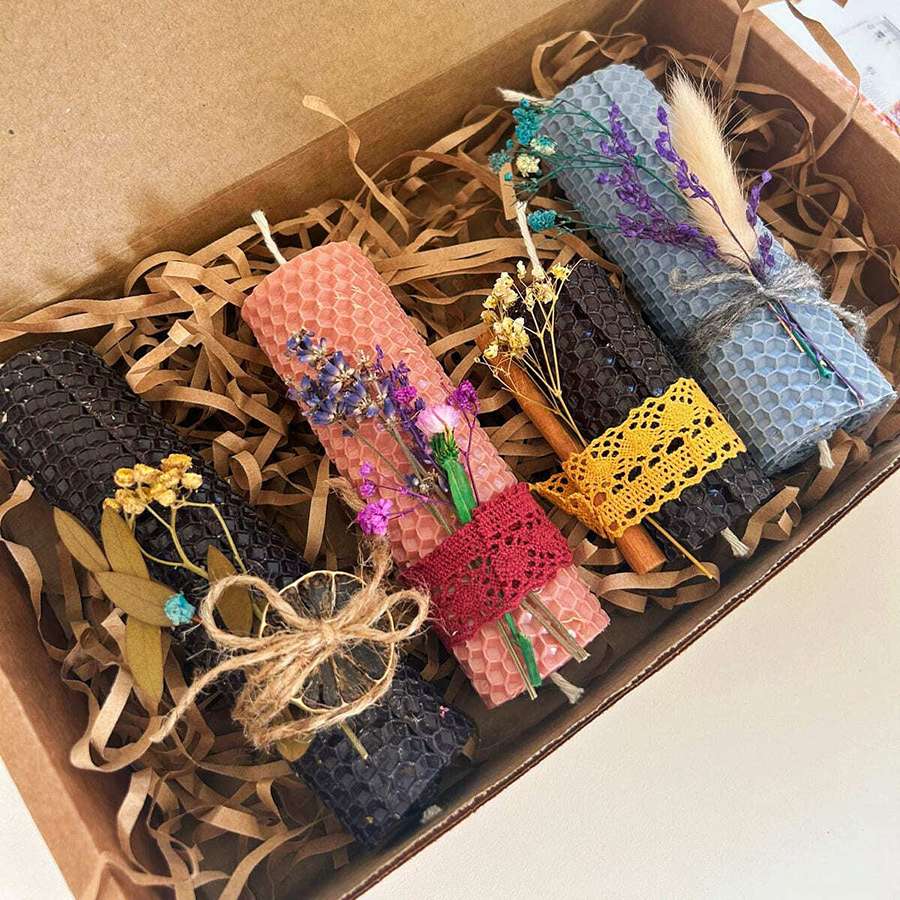 Мастер-класс медовые свечи для компании