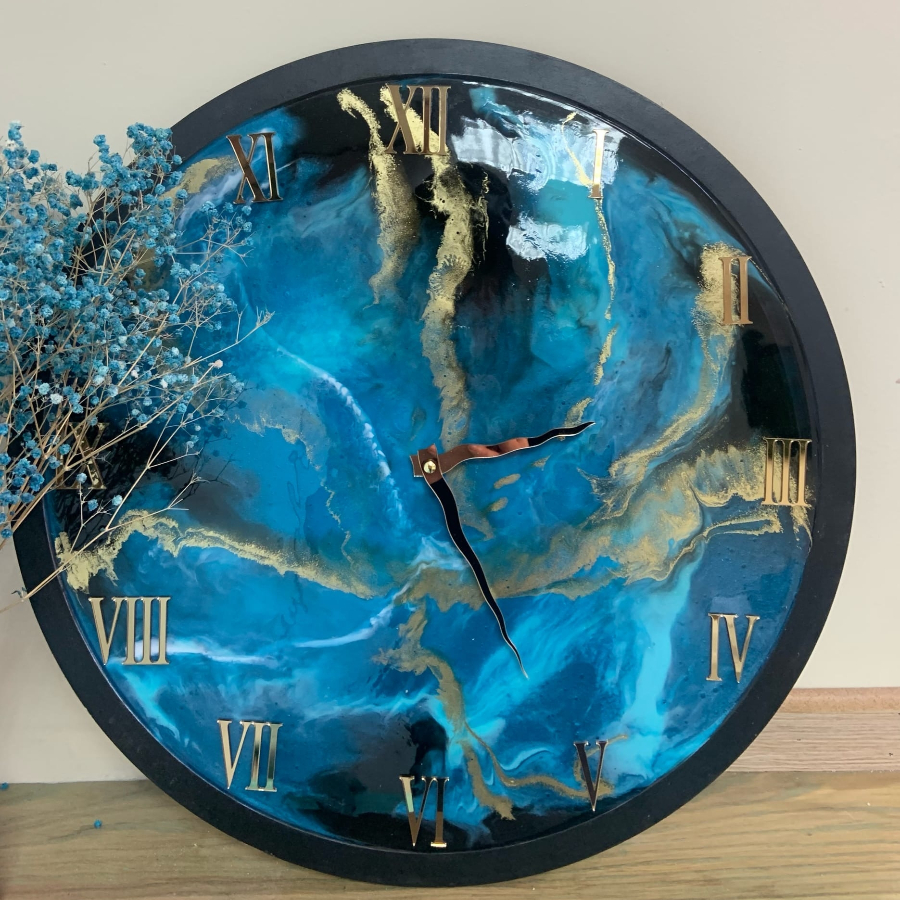 Мастер-класс «Часы с зеркальным круглым циферблатом» 40 см для двоих