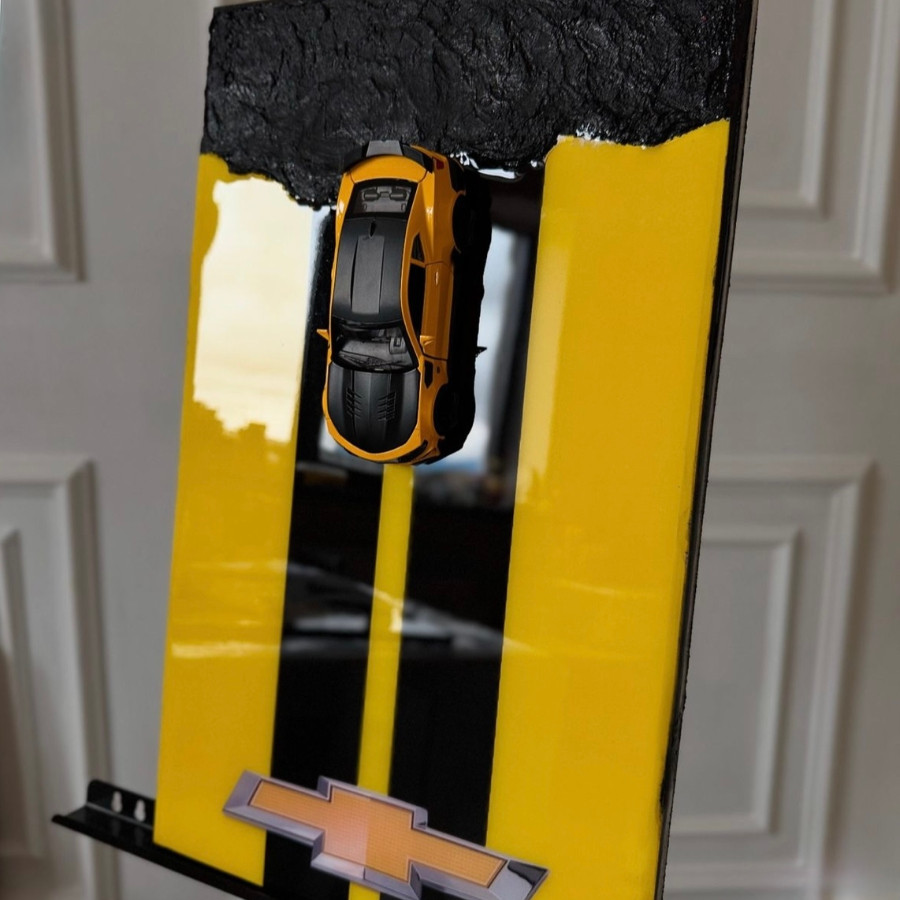 Мастер-класс "Автомобили с подсветкой" 30*20 см