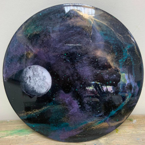 Мастер-класс «Космос» на круглом панно 30 см для двоих