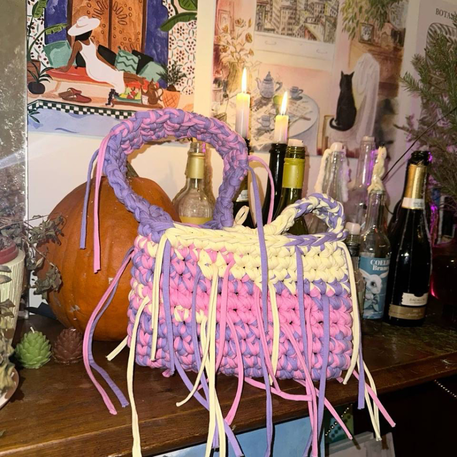 Мастер- класс «Вязание сумки pinterest»