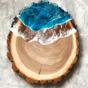 Мастер-класс «Спил дерева» 25 см для двоих