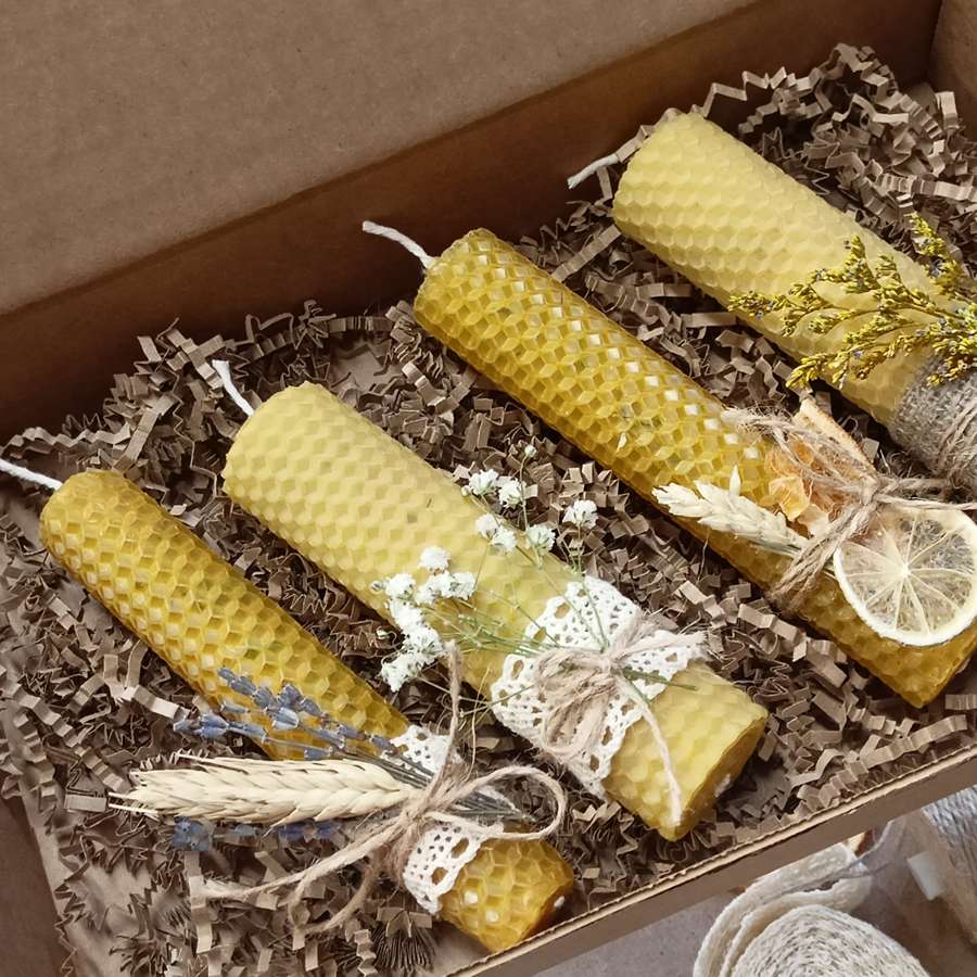 Мастер-класс медовые свечи для компании