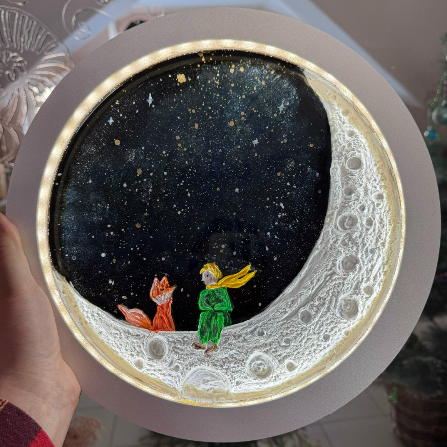 Мастер-класс по светящимся картинам 40*30 см