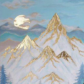 Мастер-класс по интерьерной живописи (холст на картоне 60*40 см)