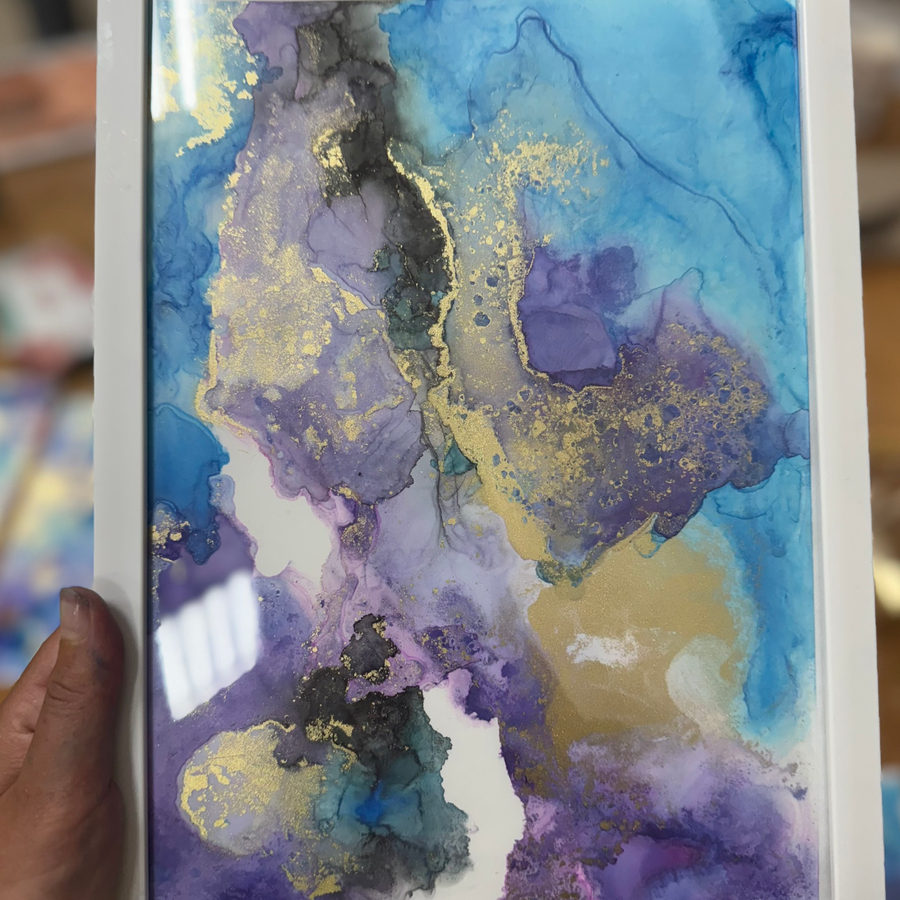 Мастер-класс по алкогольным чернилам