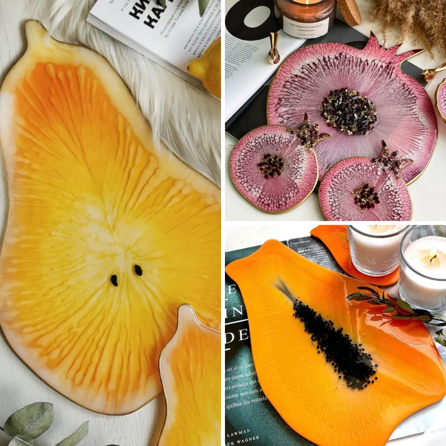 Мастер-класс «Подставки. Фрукты. Гранат» 29*27 см