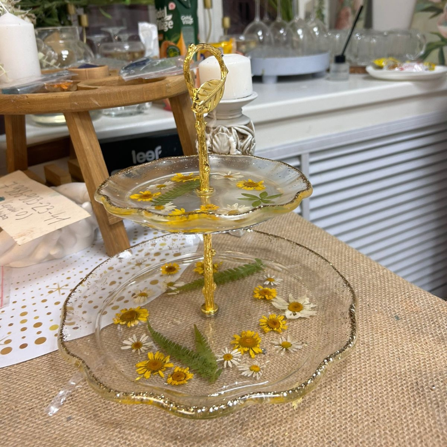 Мастер-класс «Конфетница. Этажерка двухъярусная» для двоих