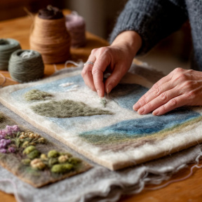 Мастер-класс «Шерстяная акварель» для двоих