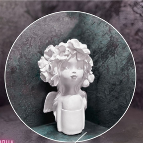 Мастер класс по росписи гипсовой фигуре "Пиона"