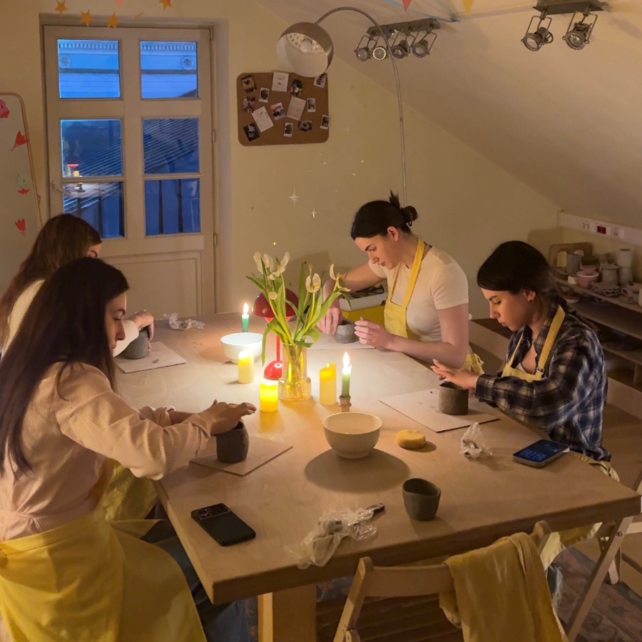 Мастер- класс по лепке из глины для двоих