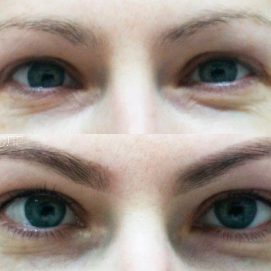 Окрашивание бровей хной 