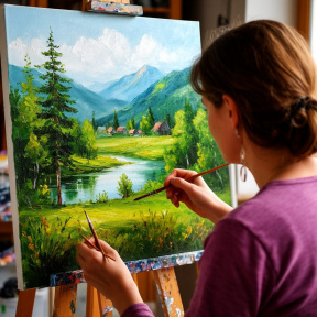 Мастер-класс «Масло/ Акрил» для двоих