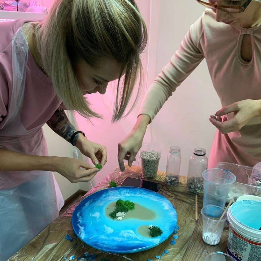 Мастер-класс «Море.Часы» 30 см