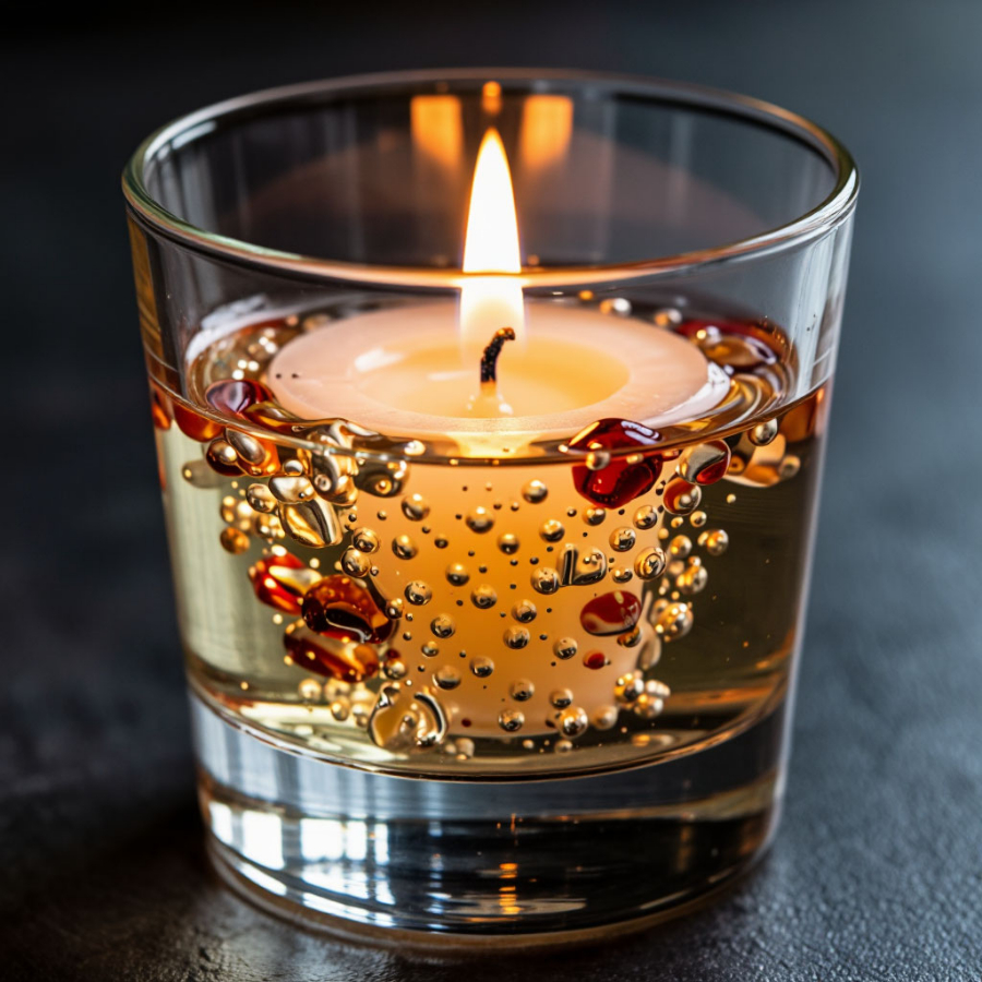 Мастер класс "Гелеевая свеча в стакане рокс 2 шт" для двоих