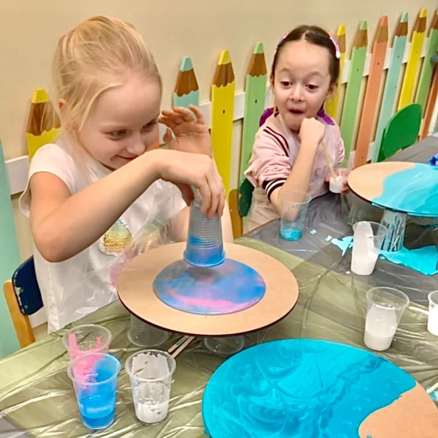 Мастер-класс "Флюид-арт. Единорог"