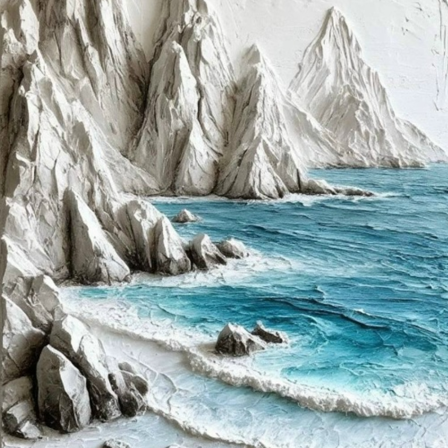 Мастер-класс по текстурным картинам (холст на картоне 40*30 см)