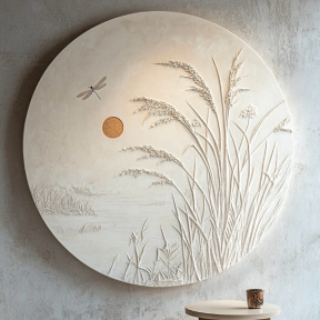 Мастер-класс по текстурным картинам (на круглом холсте 35 см)