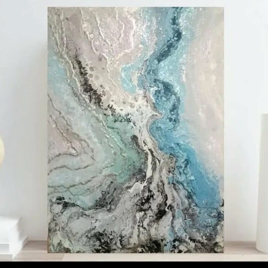 Мастер-класс "Флюид-арт" 40*30 см