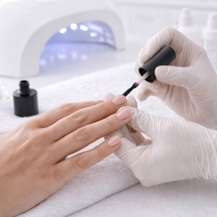 Маникюр аппаратный с лаковым покрытием