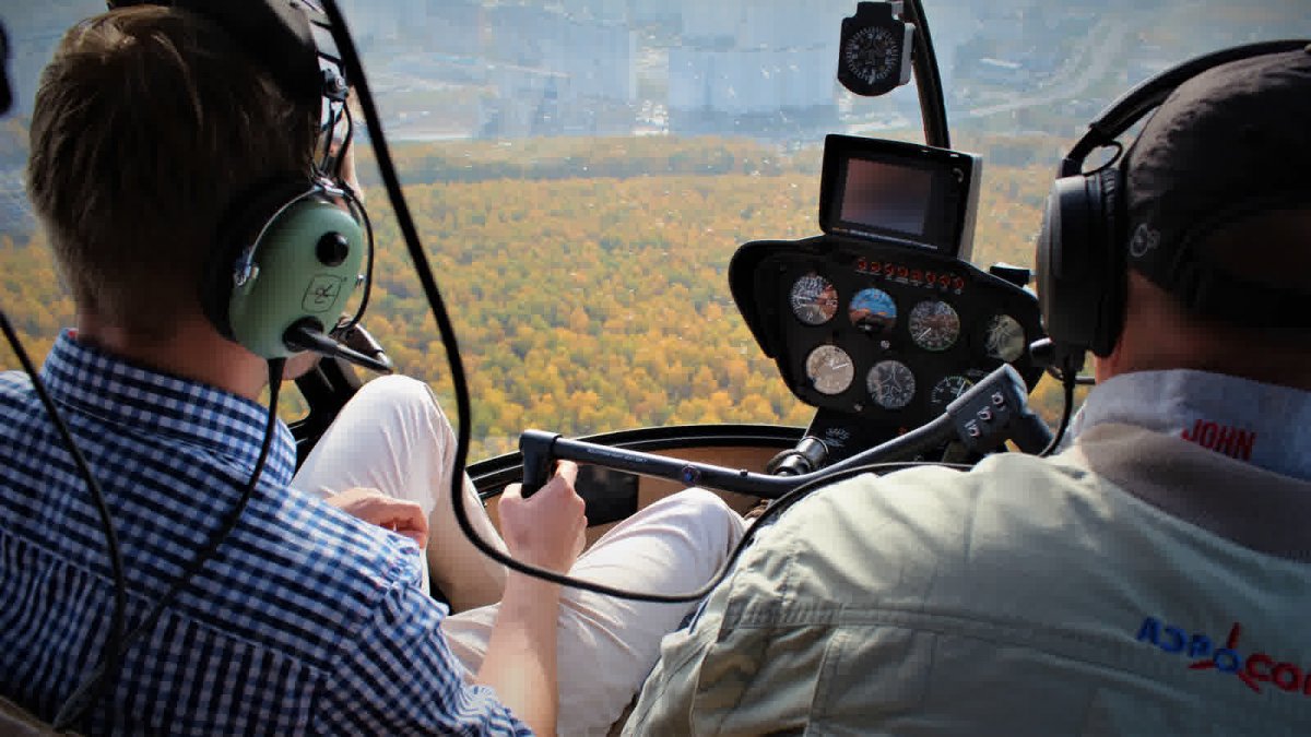 Полёт на вертолёте мастер - класс Урок пилотирования 30 минут