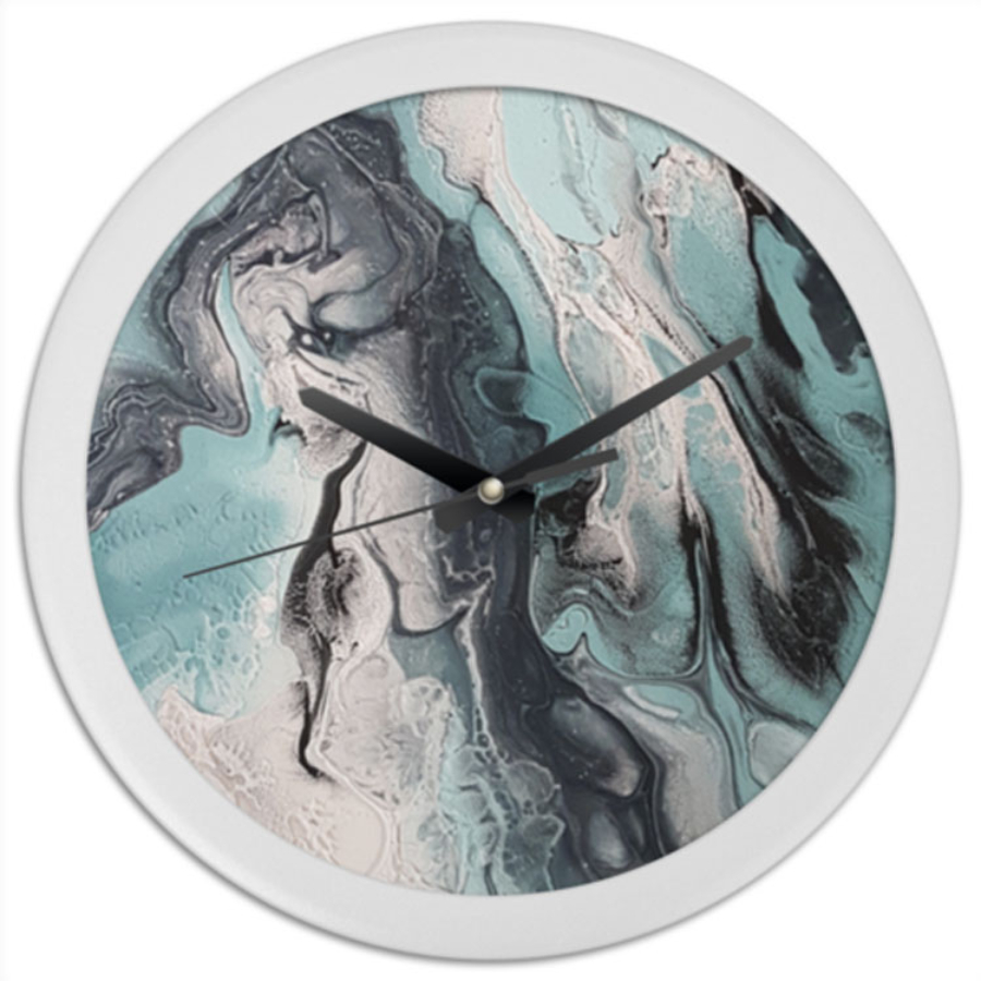 Мастер-класс "Флюид-арт. Часы" 30 см