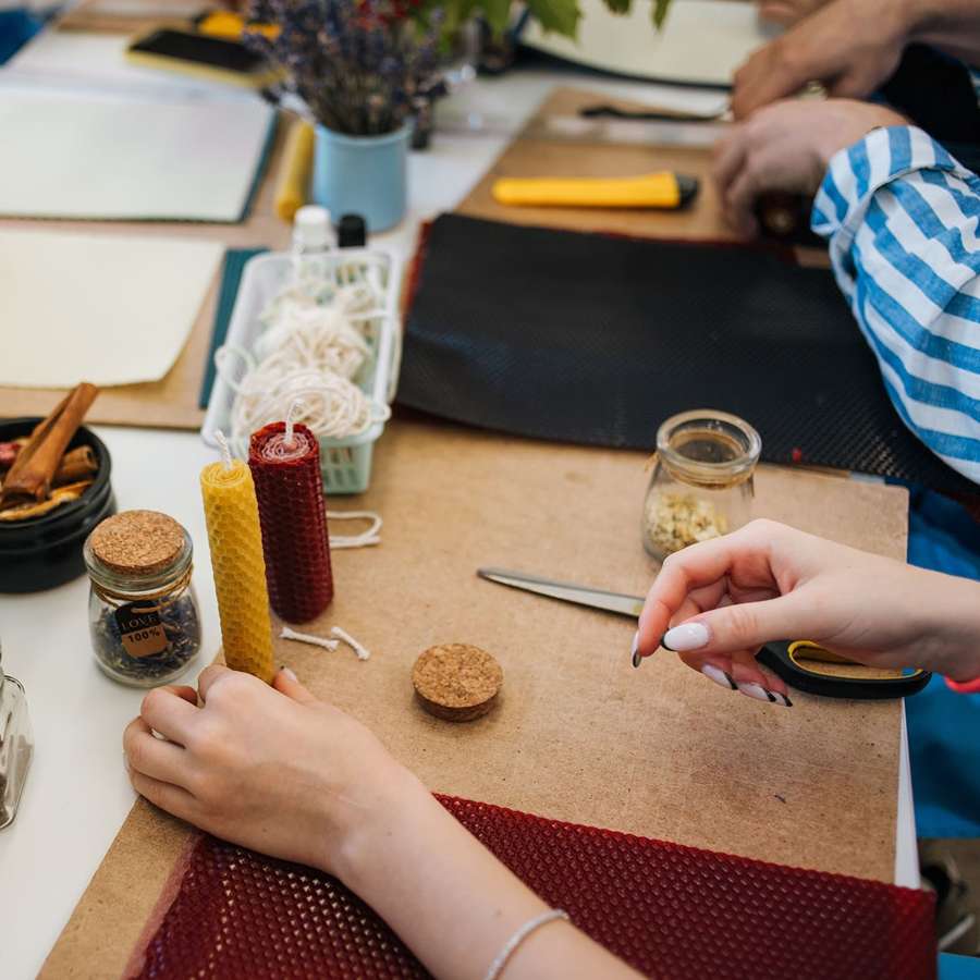 Мастер-класс медовые свечи