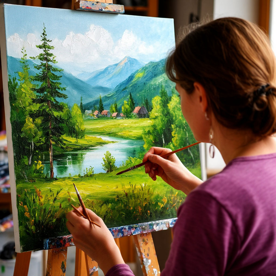 Мастер-класс «Масло/ Акрил» для двоих