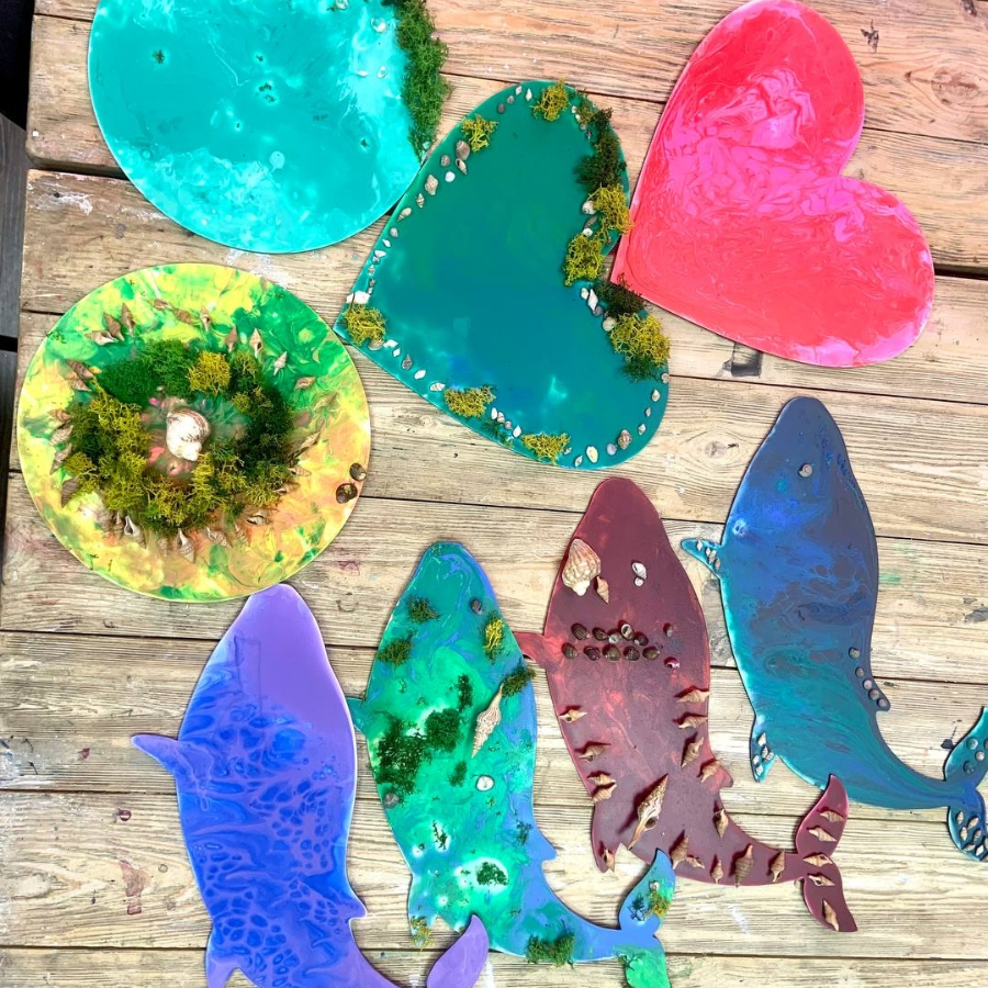 Мастер-класс «Фигурные картины. Лист Монстеры» 42*34 см