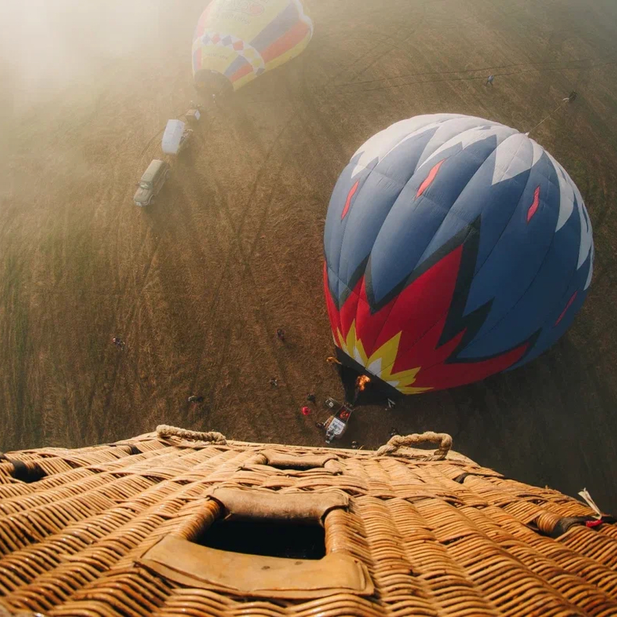 Полет на воздушном шаре для семьи