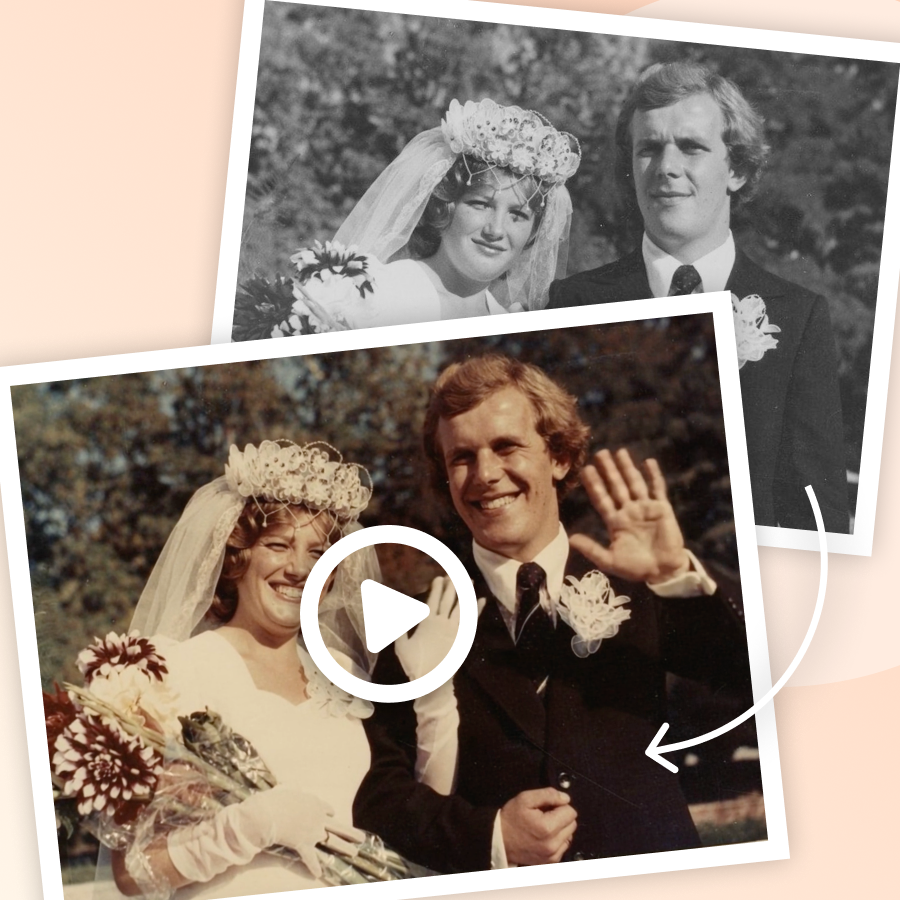 Создание трогательного/подарочного фильма с ожившими фото (2-минутный фильм)