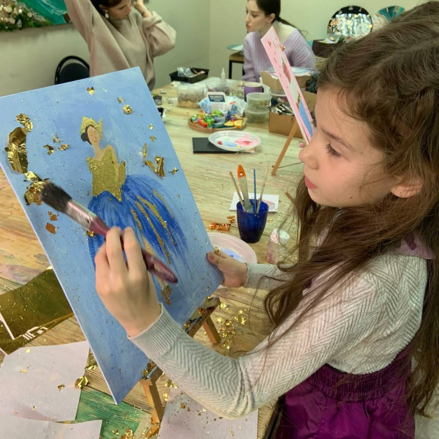 Мастер-класс по интерьерной живописи 30*20 см для двоих