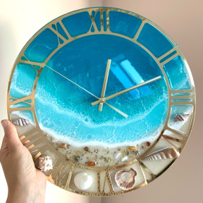 Мастер-класс «Часы с зеркальным круглым циферблатом» 50 см