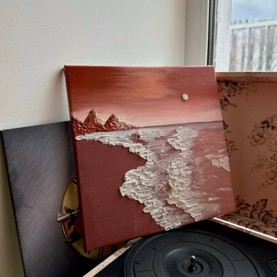 Мастер- класс по созданию интерьерных картин текстурной пастой (для компании)