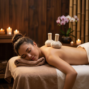 Тайский массаж с мешочками 1 час 30 минут
