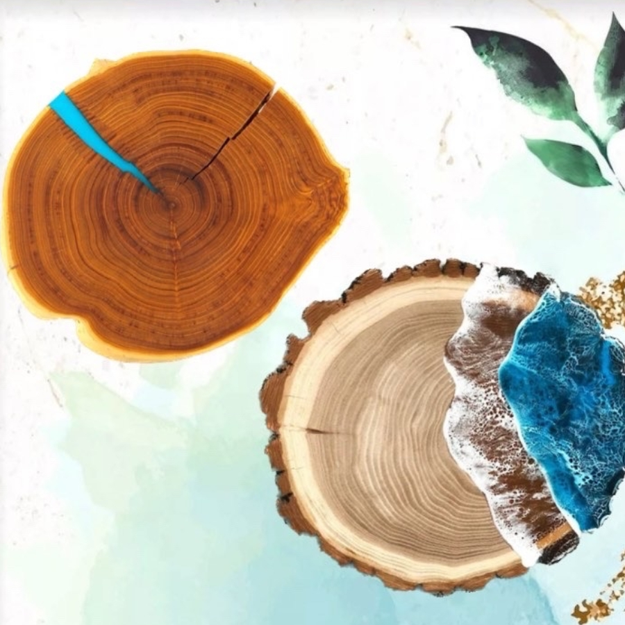 Мастер-класс «Спил дерева» 30 см