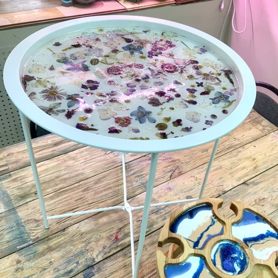 Мастер-класс «Журнальный столик» (белый) 47 см