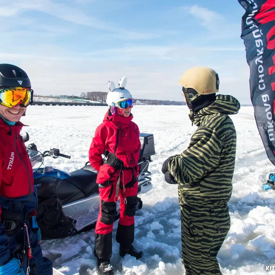 Сноукайтинг для двоих