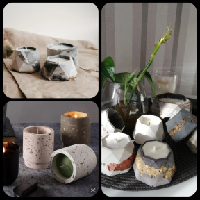 Мастер класс по изготовлению ароматической свечи в гипсовом кашпо 1 шт для семьи