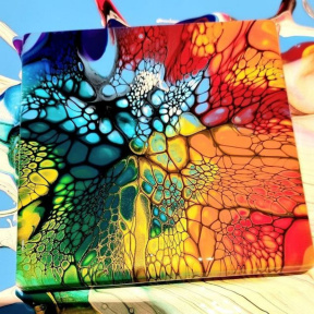 Мастер класс по жидкому акрилу "Флюид Арт" 30 см