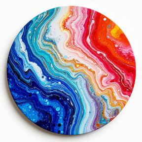 Мастер-класс «Жидкий акрил — Fluid art»